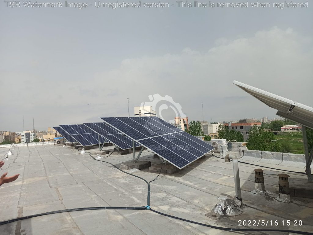 راه اندازی نیروگاه خورشیدی با ظرفیت 15 کیلو وات متصل به شبکه متعلق به سازمان مدیریت و برنامه ریزی استان اردبیل